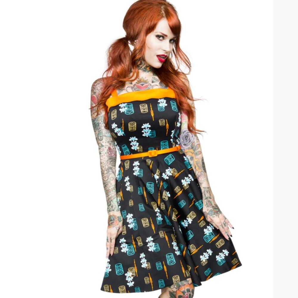 Pinup Couture Tiki Dress Size M